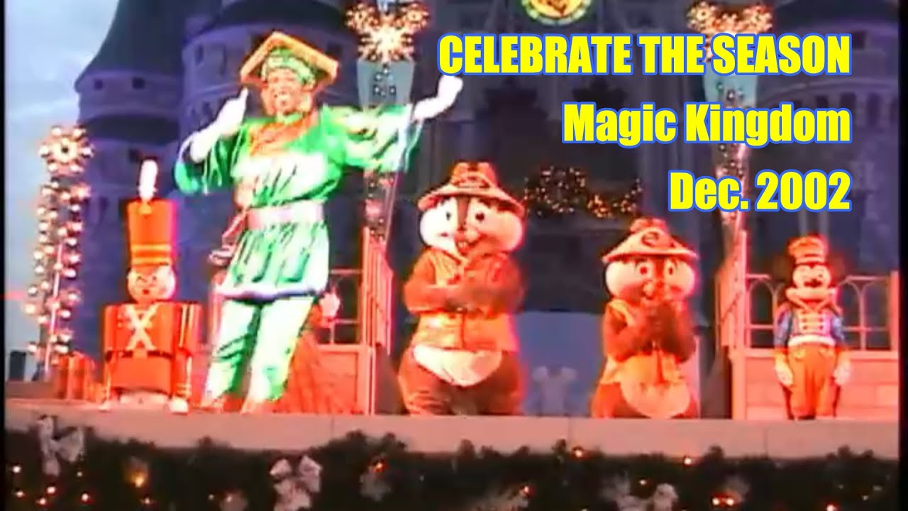 Celebrate the Season - Dec. 2002 - Magic Kingdom - castle forecourt stage show
