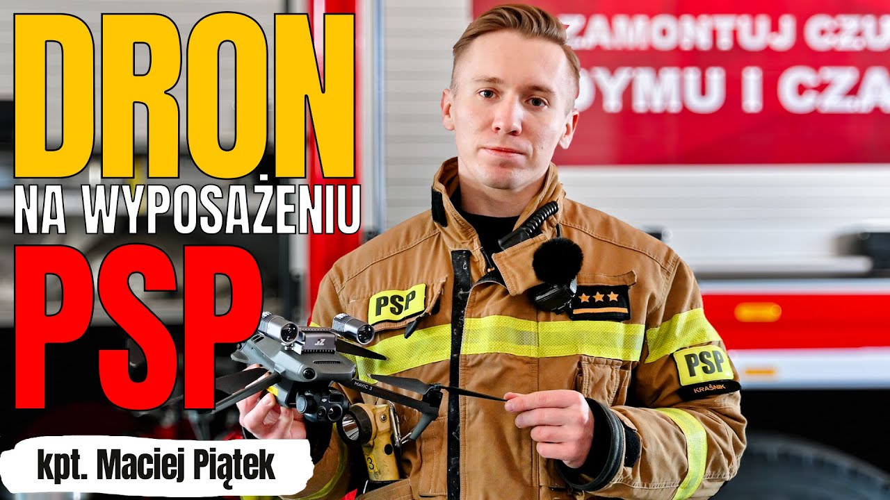 Dron DJI na wyposażeniu Państwowej Straży Pożarnej. #strażacy #drony #dji #mavic