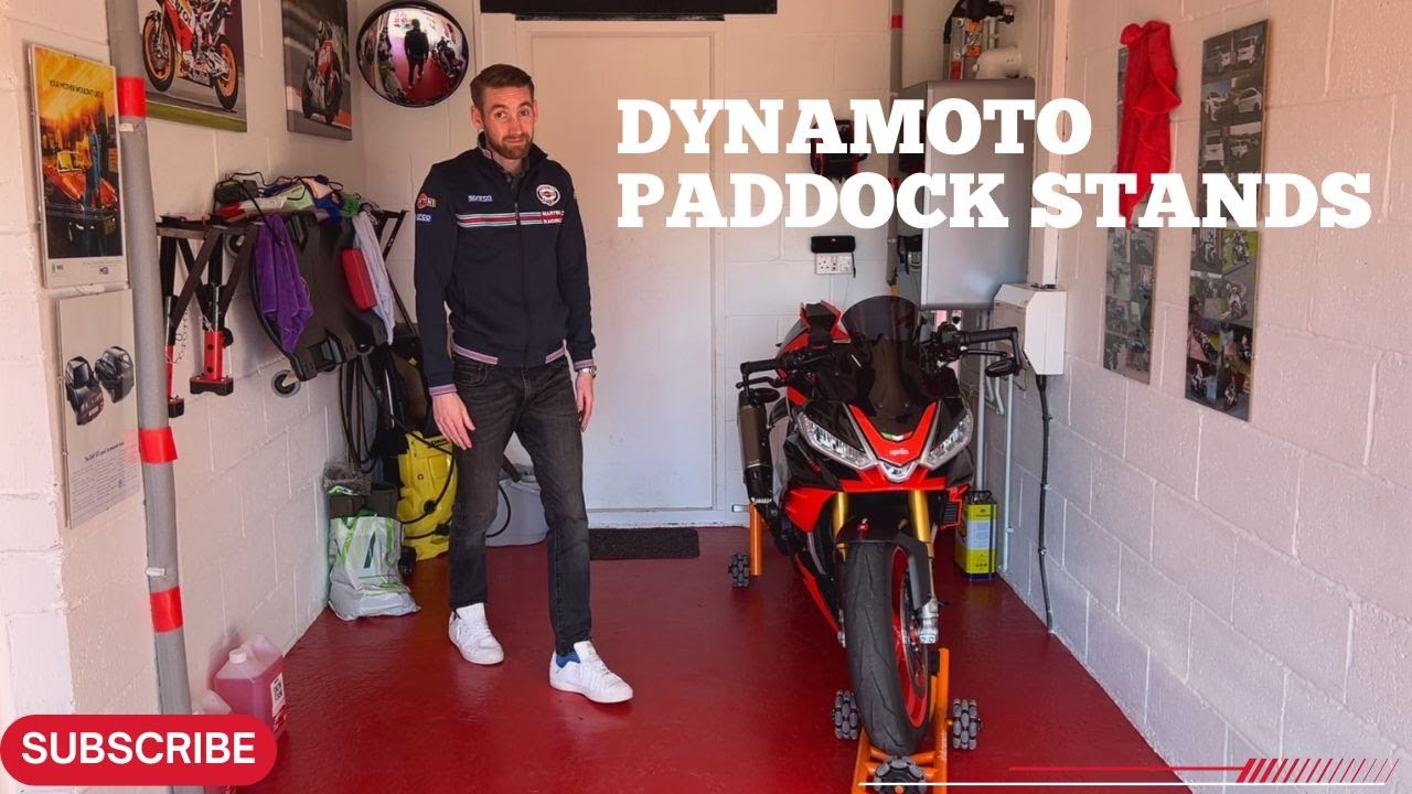 Dynamoto Paddock Stands - Aprilia Tuono V4 Factory Demo