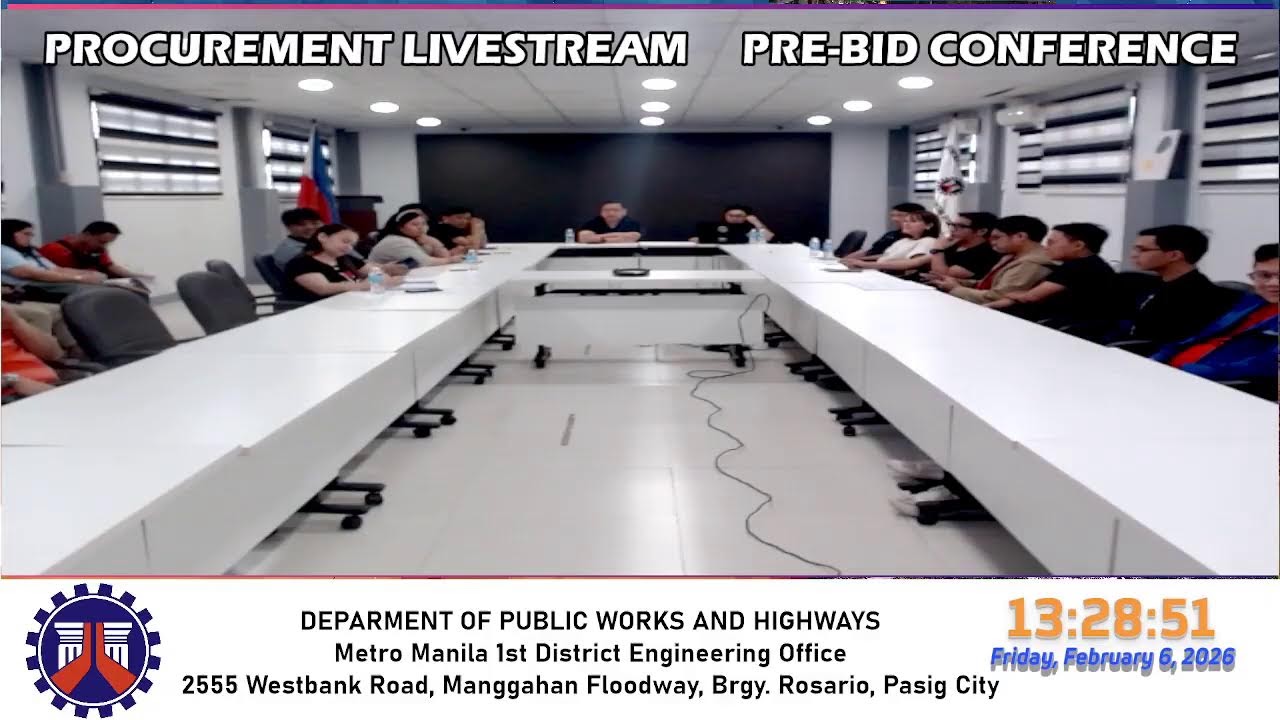 Procurement Livestream for DPWH Metro Manila 1st DEO on December 16, 2025