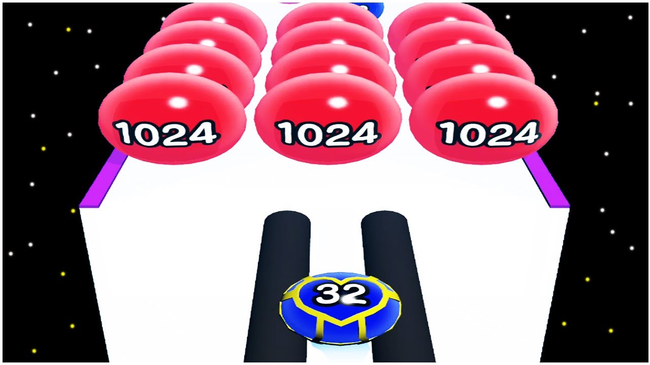 Ball Run 3D Number Merge 2048 - Gameplay Walkthrough - Levels 1-15