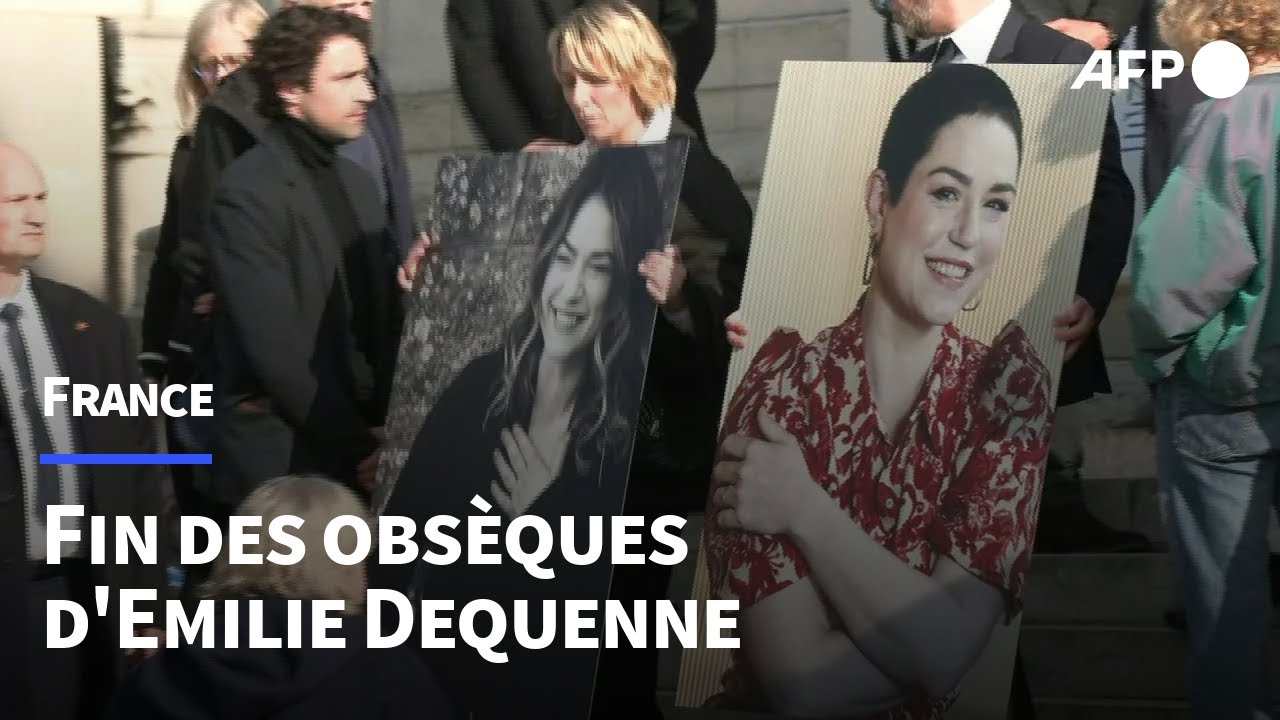 Fin des obsèques d'Emilie Dequenne | AFP Images