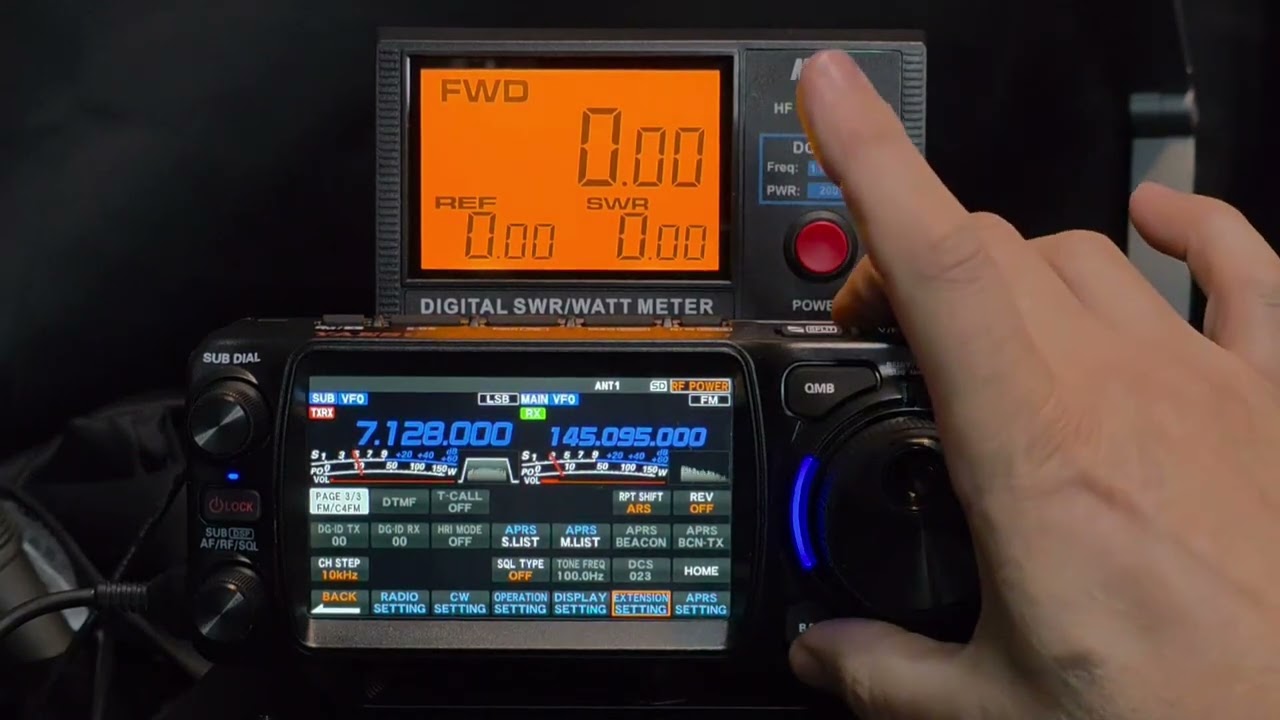 Тесты питания Yaesu FTX-1 после обновления прошивки Wires X (теперь исправлено)