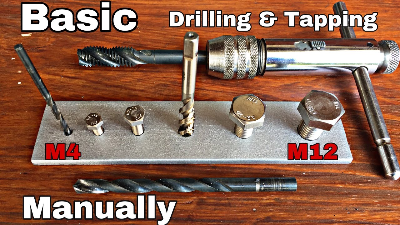 Belajar ukuran bor(drill) dan tap dari M4-M12 secara manual