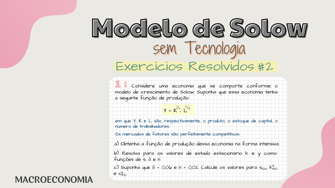 Modelo de Solow : Exercícios #2