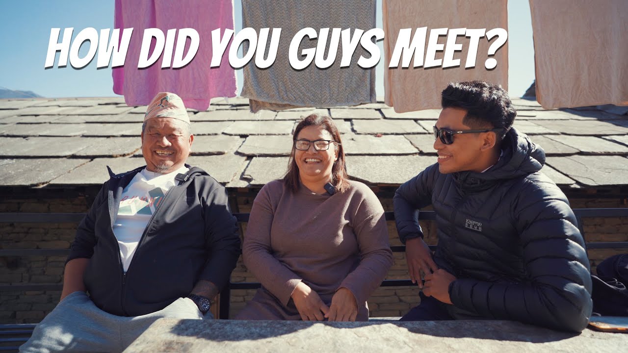 In conversation with the owners of BS hotel, Ghandruk, Nepal