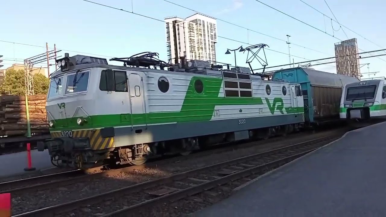 Mixed freight trains in Tampere, august to october 2021