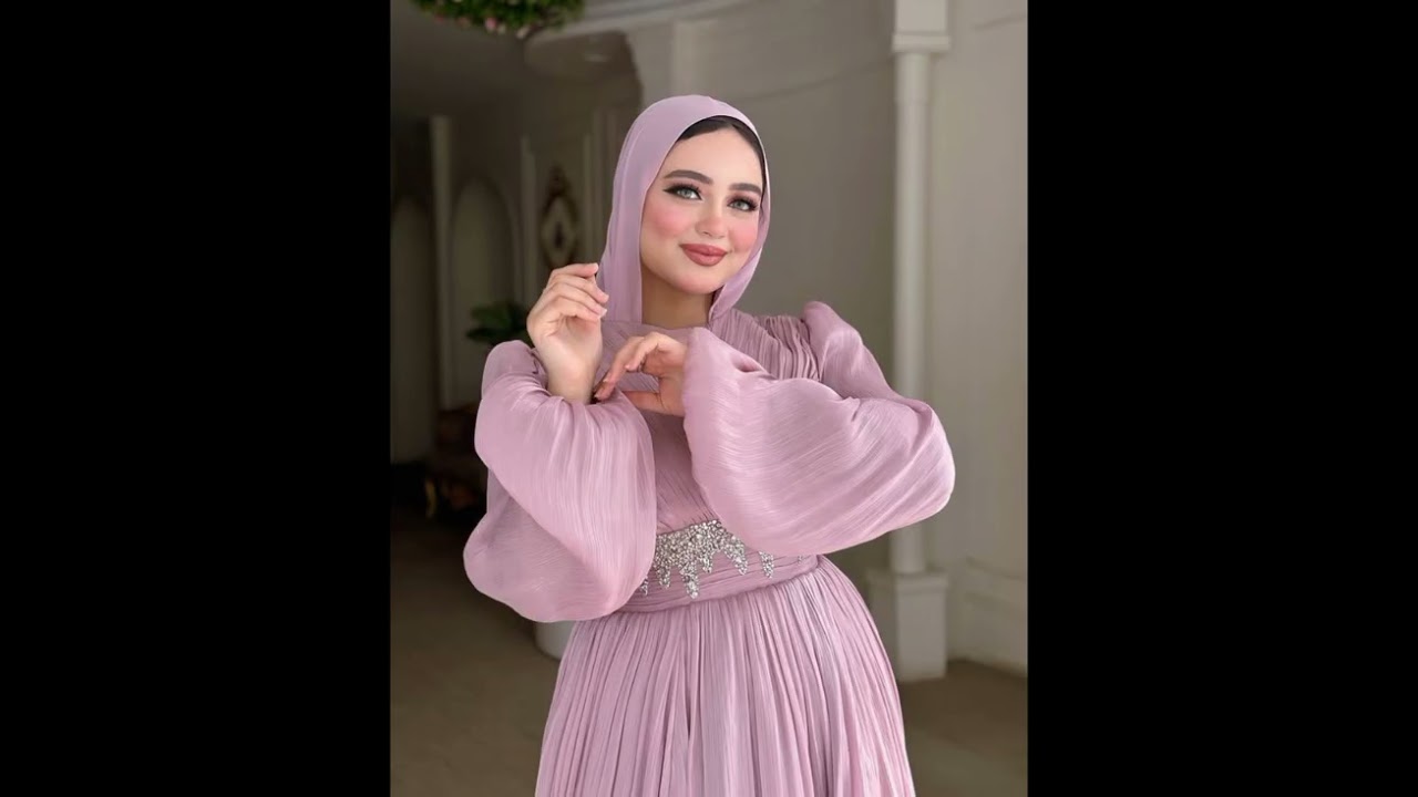 فساتين سواريه آخر شياكه للمحجبات 2025