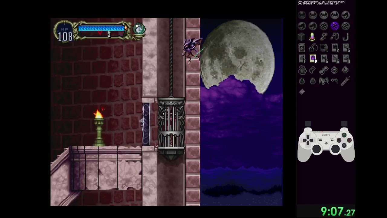 Castlevania SOTN Batmaster #186 (given mission is a completed mission)