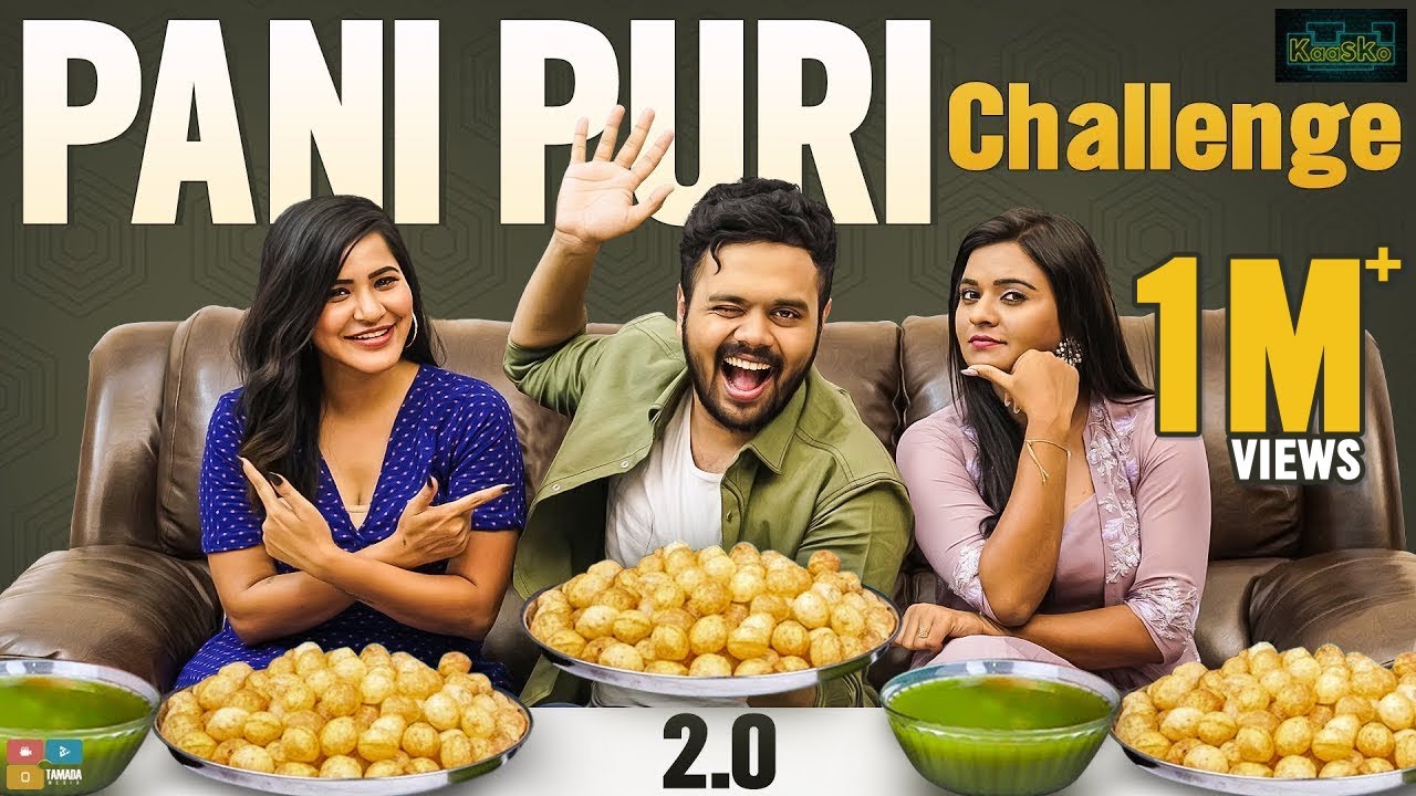 Panipuri Challenge 2.0 Ft. Bigg Boss Ashu reddy & Rohini || Kaasko || Tamada Media