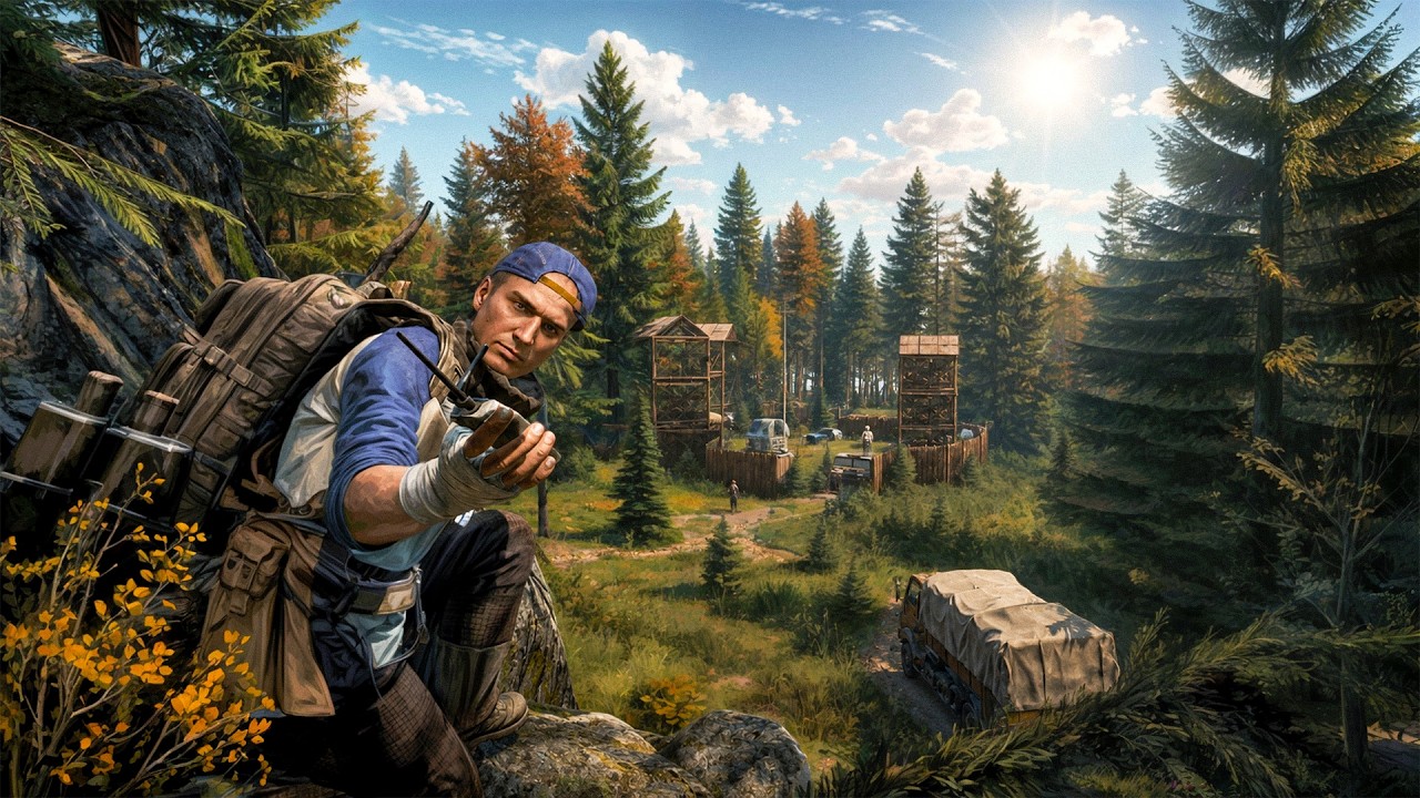 ФОРТОЧНИКИ. Отбил рейд лесной базы миной. Запрыгнули в дом на 5 этаже - DayZ