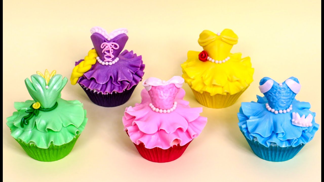 DIY Disney Princess CUPCAKES - How to make by CakesStepbyStep