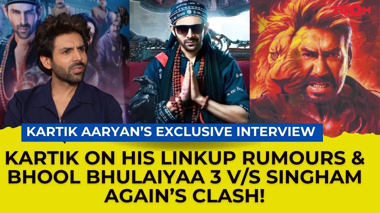 Kartik Aaryan REACTS to his linkup rumours, Bhool Bhulaiyaa 3 VS Singham Again, Pitbull & fees hike