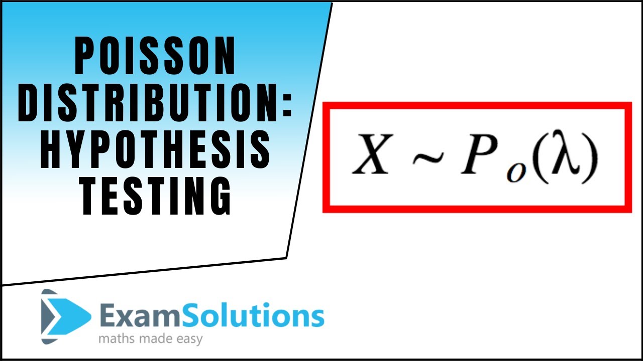 How To do a Hypothesis Test : Poisson Distribution : ExamSolutions