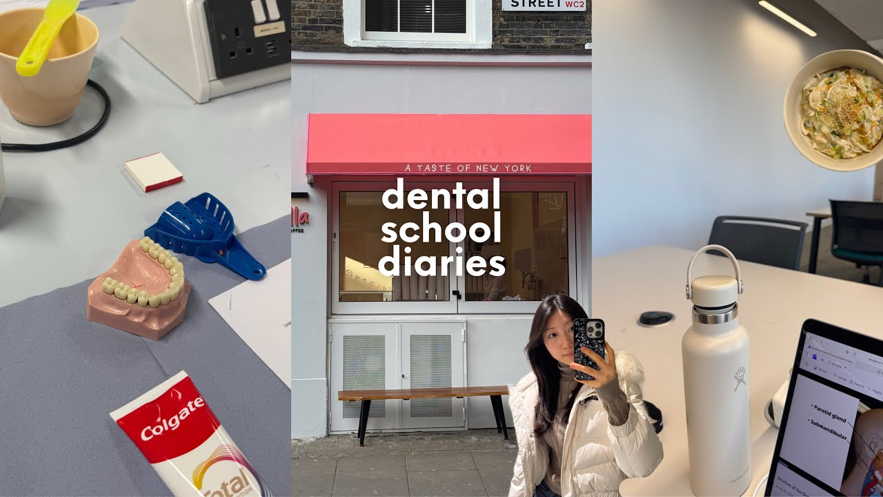 London dental school vlog | mixing lab, lots of studying, clinic day, sick days
