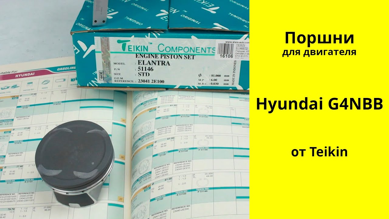 G4NBB (1.8L) поршни Teikin 51146 (23041-2E100)
