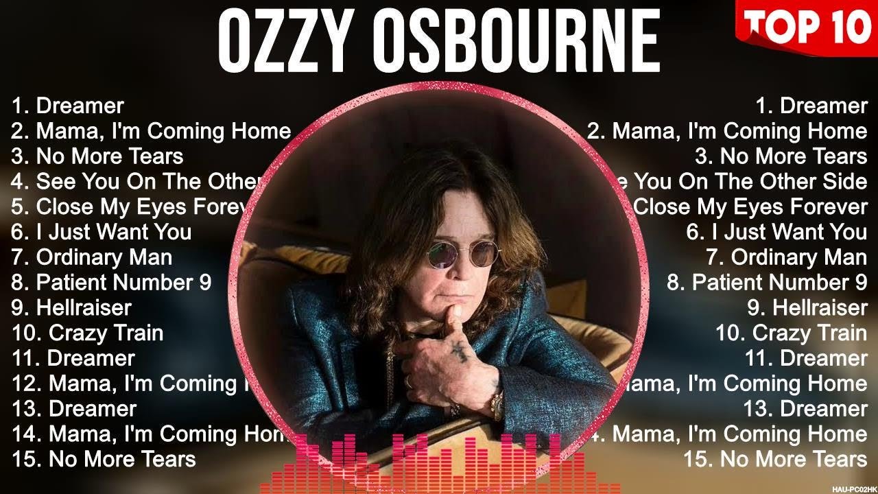Ozzy Osbourne Top Of The Music Hits 2023   Most Popular Hits Playlist