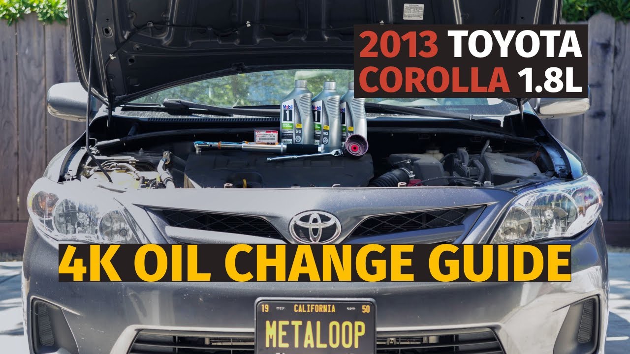 Only 27k Miles! 2009-2013 Toyota Corolla Oil Change Guide