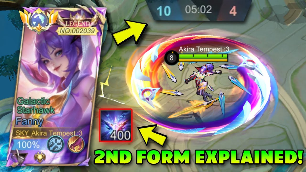 5 MINUTE 400 STACKS 2ND FORM?! GALACTIC STARHAWK FANNY 2ND FORM EXPLAINED! -MLBB