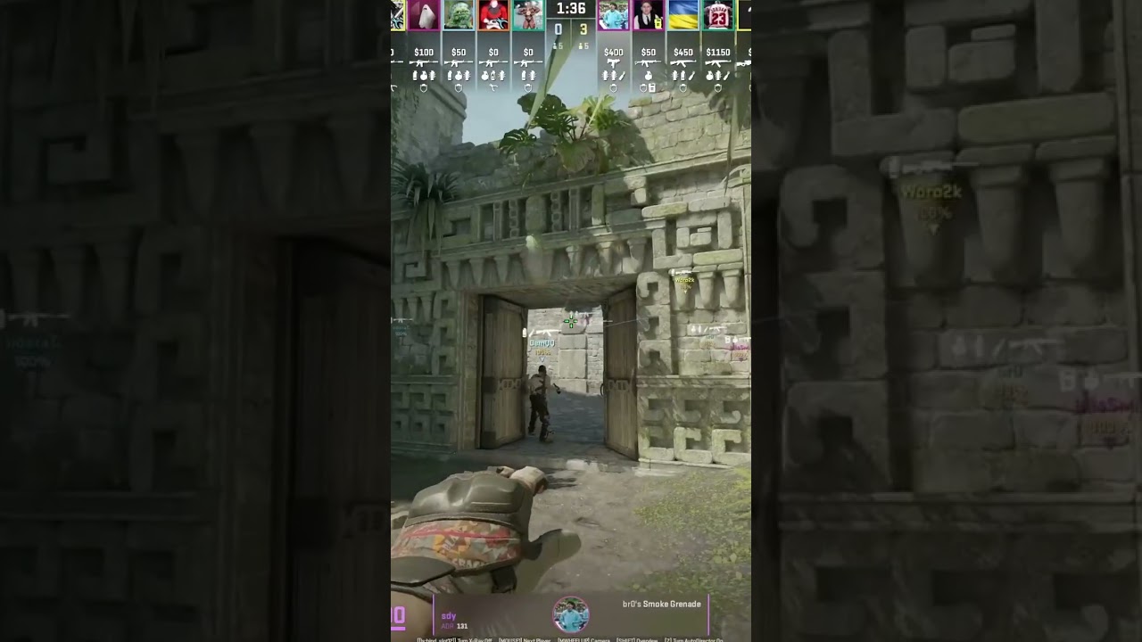 sdy Shows How to Smoke Cave on Ancient in CS2