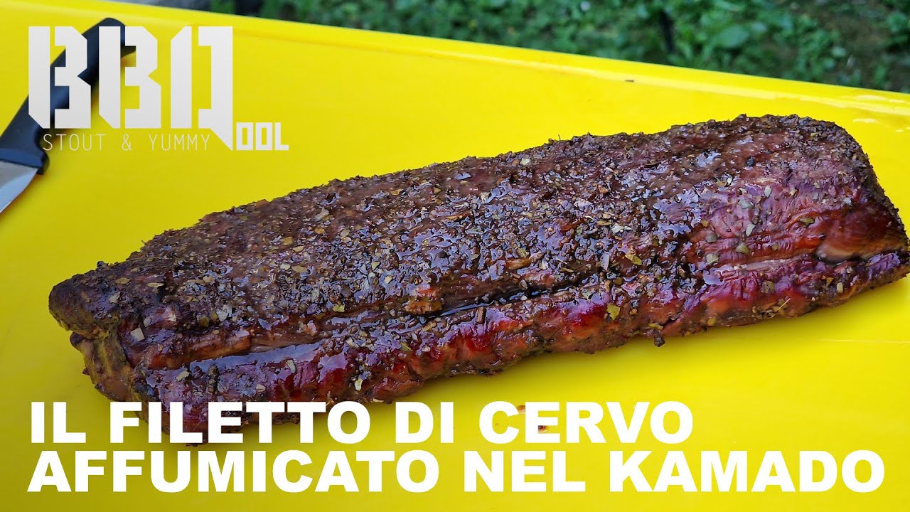Il filetto di cervo affumicato nel Kamado Joe con le albicocche!