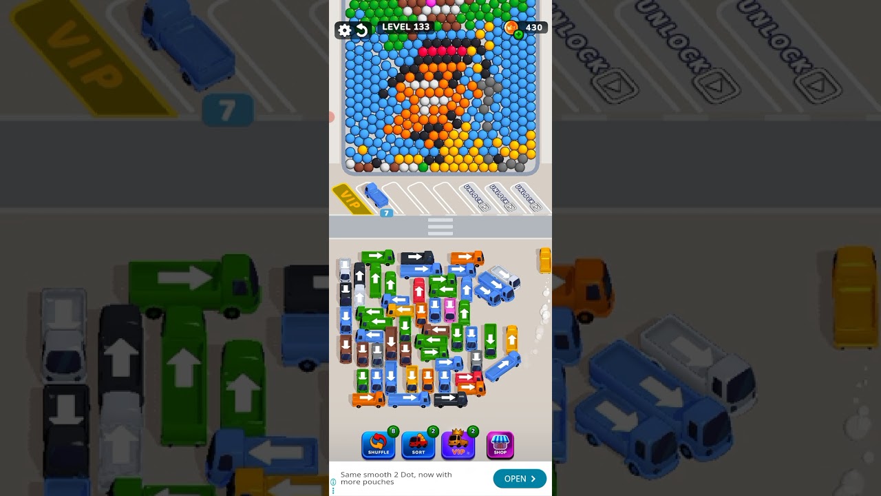 Bubble Bus 🚌: Parking Jam Puzzle Game level 132 to 133 gameplay walk-through 2026#Game#gaming