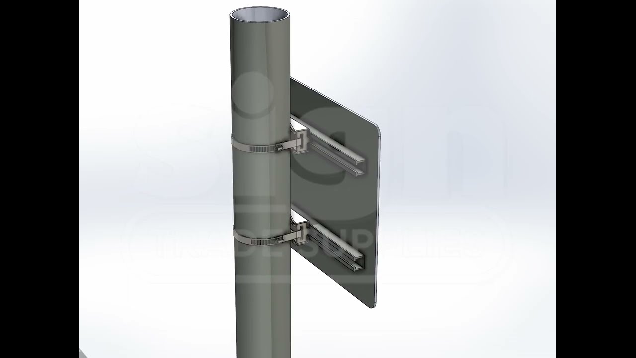 How to fix a sign to tapered or non-standard diameter post