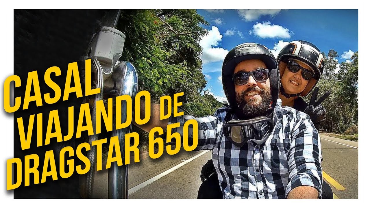 Casal viaja de Dragstar 650 de São Paulo para o Nordeste