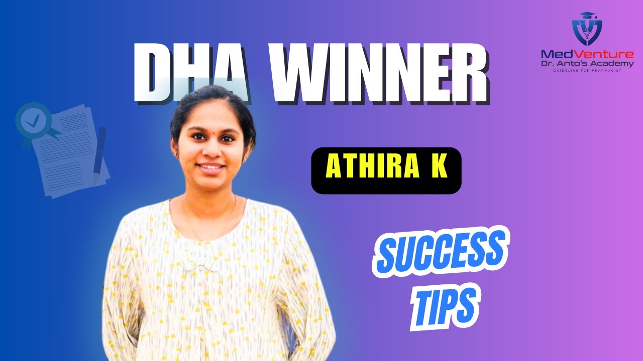 DHA winner Athira Success tips #pharmaciststudent #dhaexam #dhaexperts #prometricexam #pharmacist