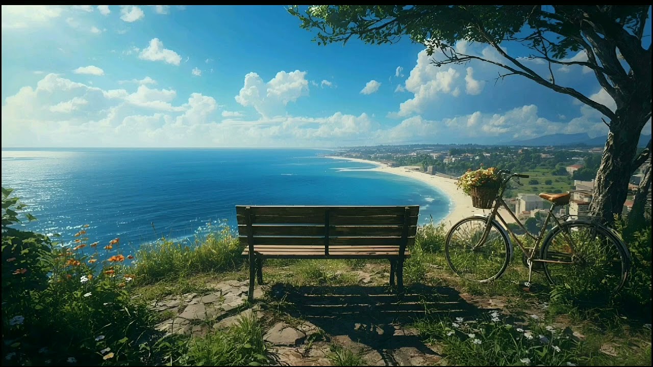 Beautiful View Of The Beach TV Wallpaper Background Screensaver Home Decor