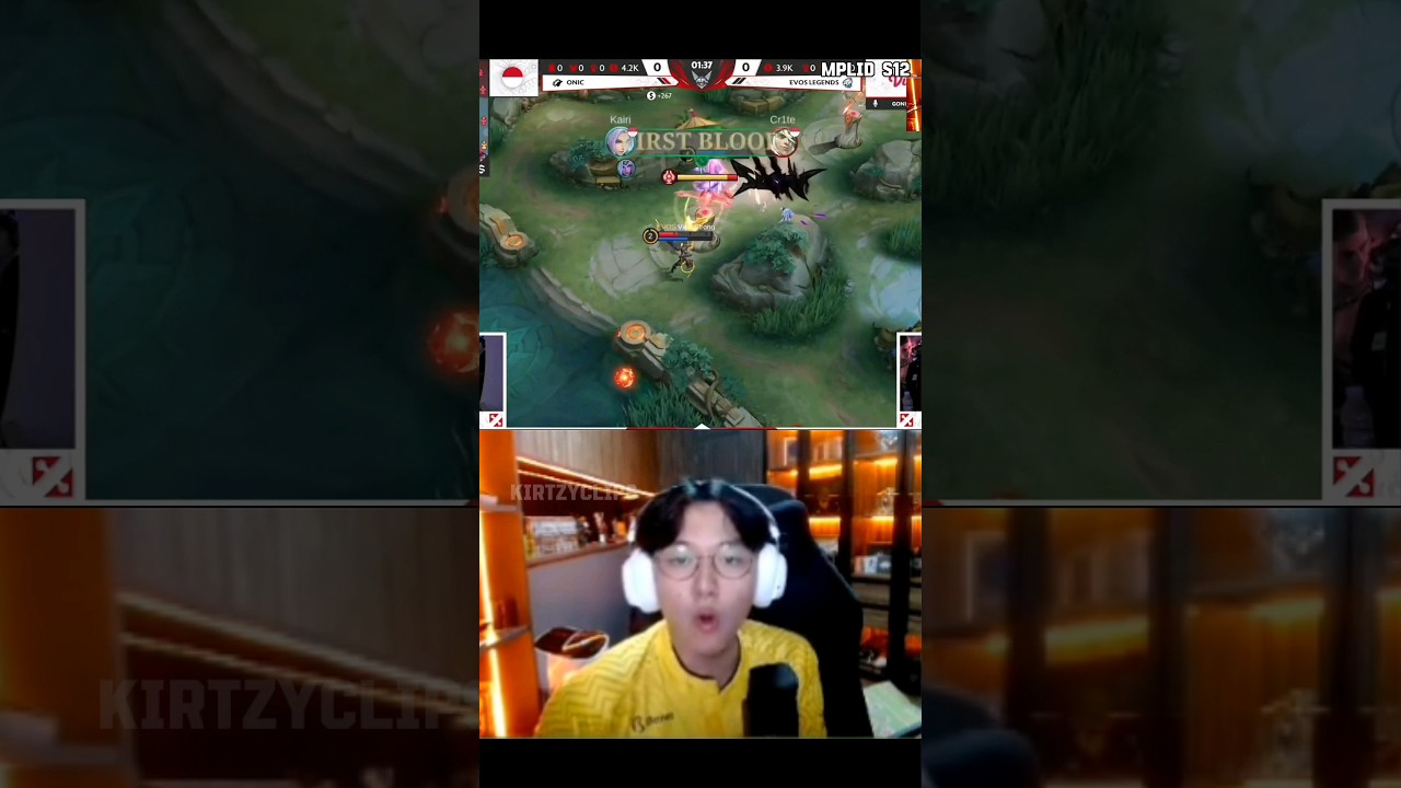 MIRKO REACTION ON KAIRI'S LING FAST HAND COMBO!😬 #mobilelegend #kairi #mlbb #mplids12 #mirko