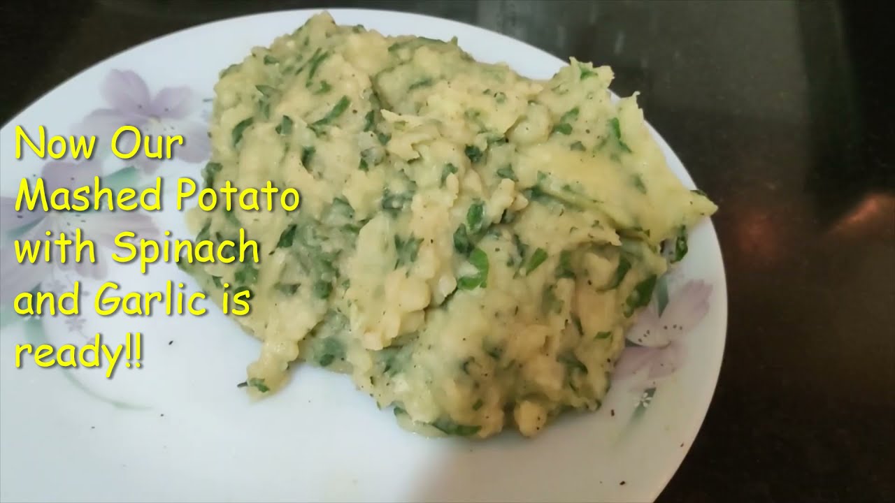 || Mashed Potato with Spinach and Garlic Recipe || If you eat this you'll never forget!! ||