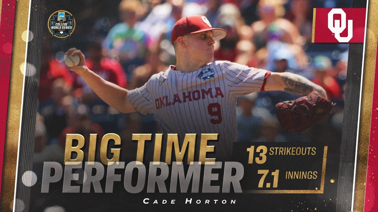Cade Horton strikes out College World Series finals-record 13 in loss