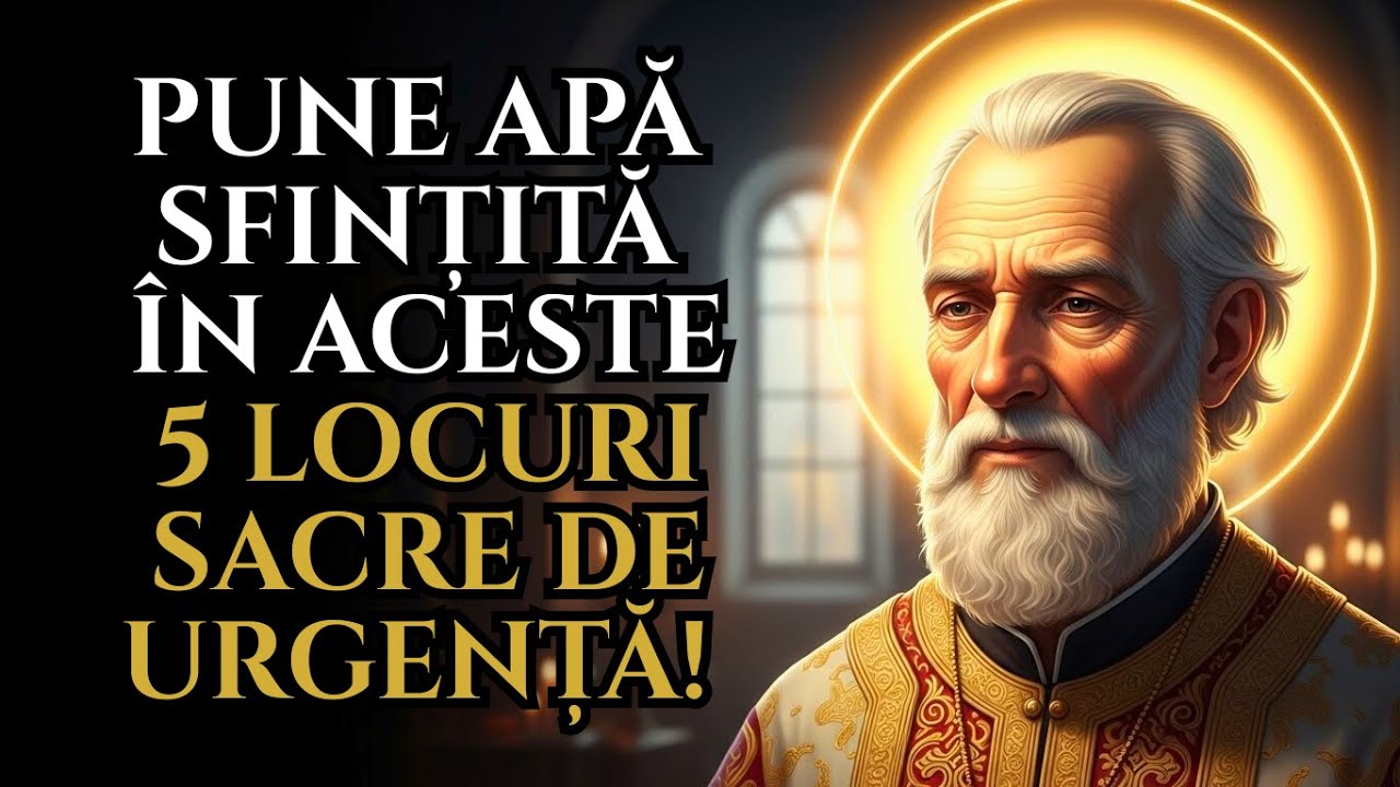 Sfântul Nectarie REVELEAZĂ: 5 LOCURI unde pui APĂ SFINȚITĂ și primești MARE PROTECȚIE