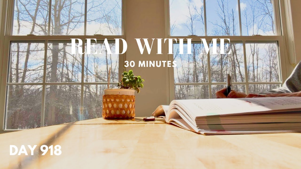 Read With Me | Sunlit Window Study | 30 Minutes Focus | Quiet Ambience | Day 918