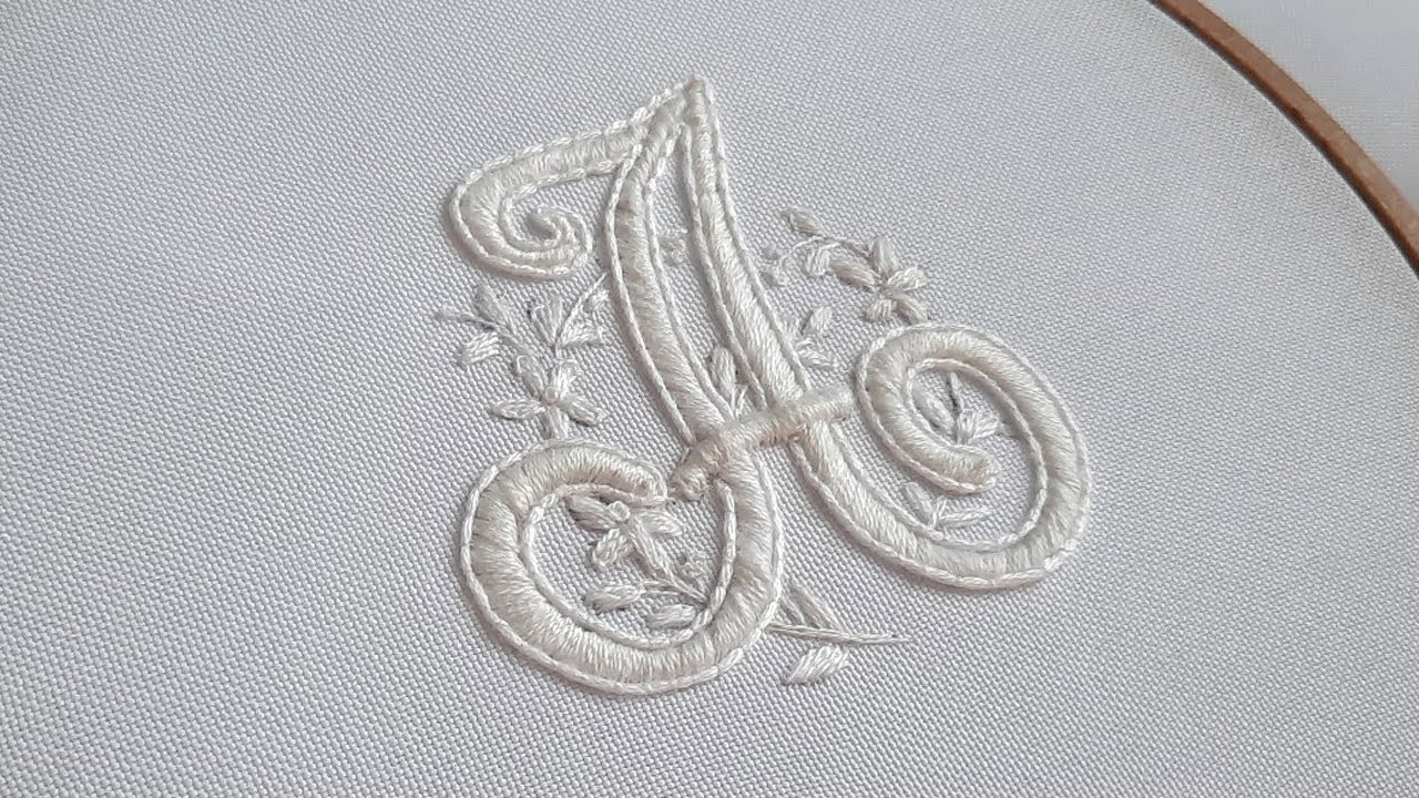 HAND EMBROIDERY  monogram 