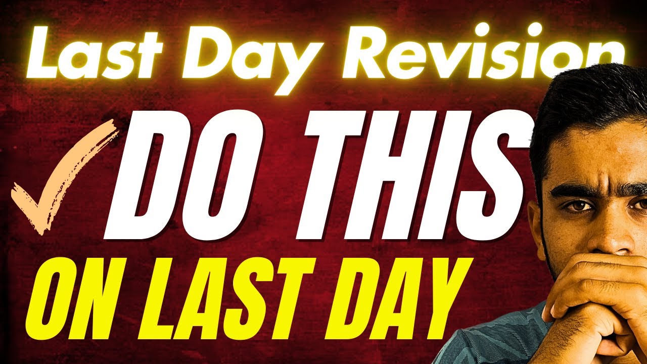 KCET 2025: Last Day Revision Strategy🔥| How I Revised on the Last Day?? | Watch Now