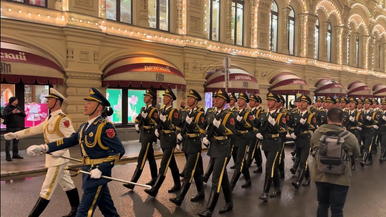 莫斯科胜利日，中国三军仪仗队/中国/China