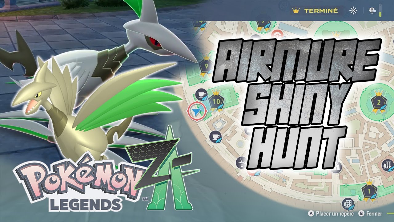Légendes Pokémon Z-A : Skarmory / Airmure SHINY HUNT