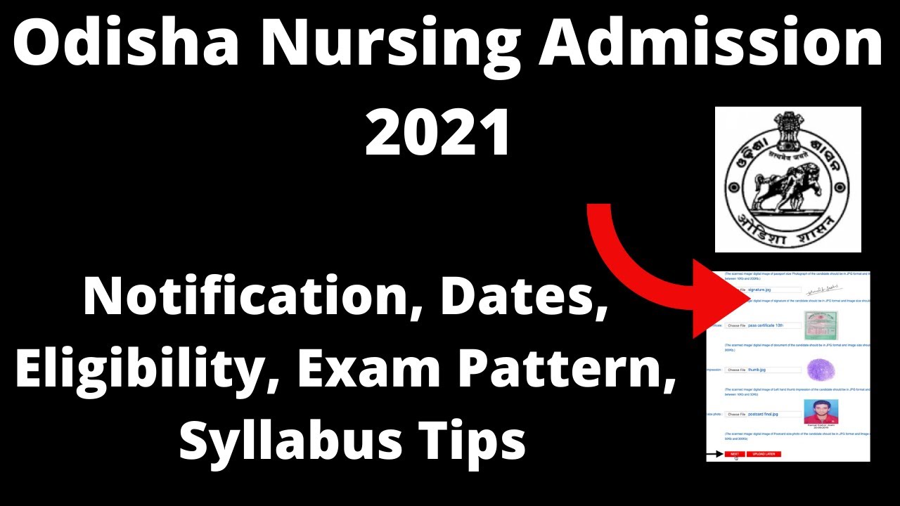 Odisha Nursing Admission 2021:Admission Application Form, Important, Eligibility, Pattern, Syllabus