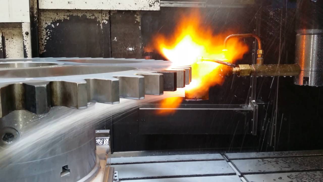 Flame Hardening Gear Teeth
