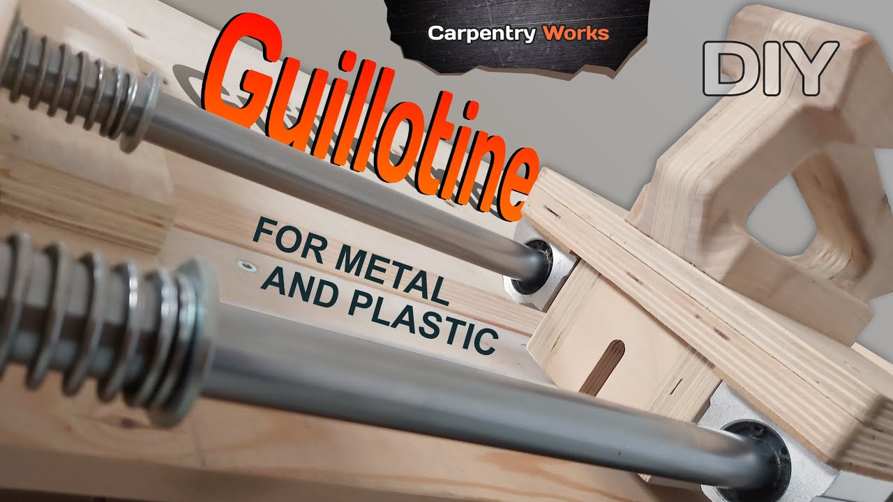 GUILLOTINE made of circular saw and PLYWOOD. With your own hands. DIY