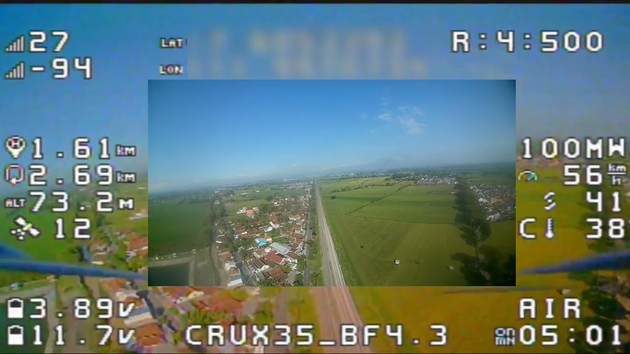 CRUX35 test medium range (2km)