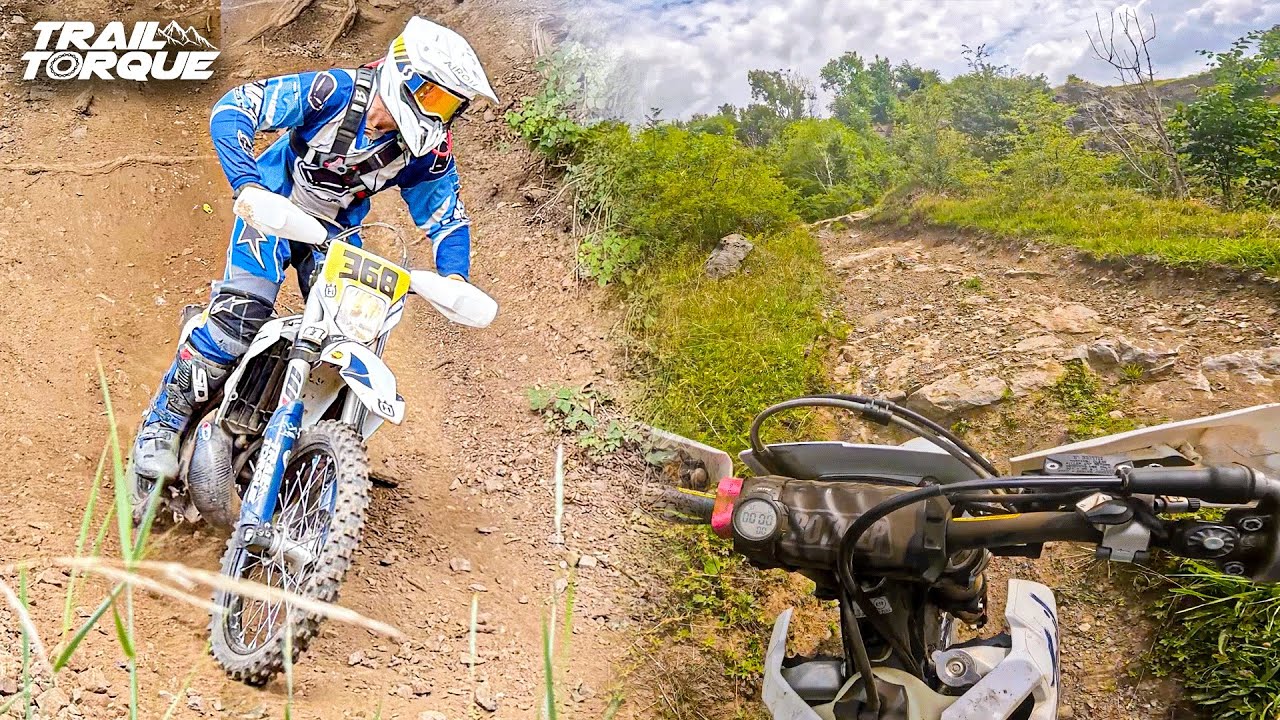 Rocky & Dusty Enduro at Butts Quarry - Full Track & Hill Climbs | Husqvarna TE300i (4K)