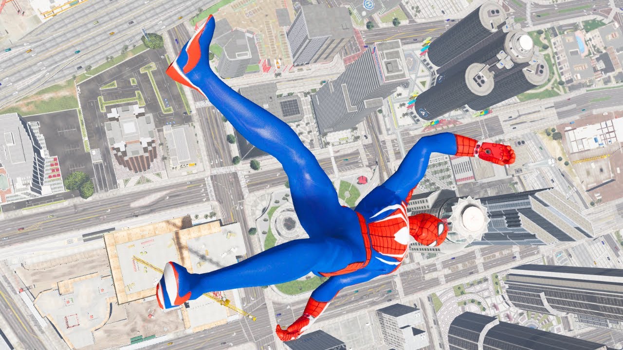GTA 5 Spider-Man Ragdolls & Crazy Jumps/Fails | Euphoria Physics Funny Moments Compilation part #30