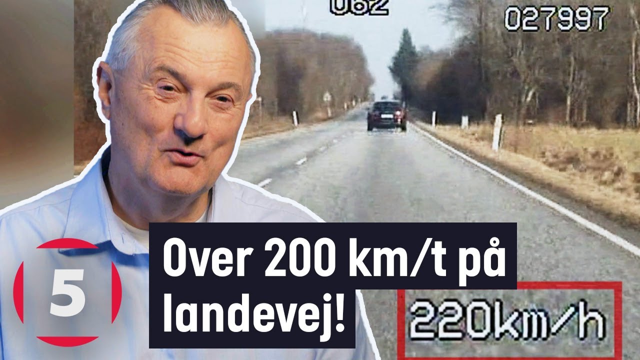 Bilist kører mere over 200 km/t på landevej! | Fanget På Politiets Kamera | Kanal 5 Danmark