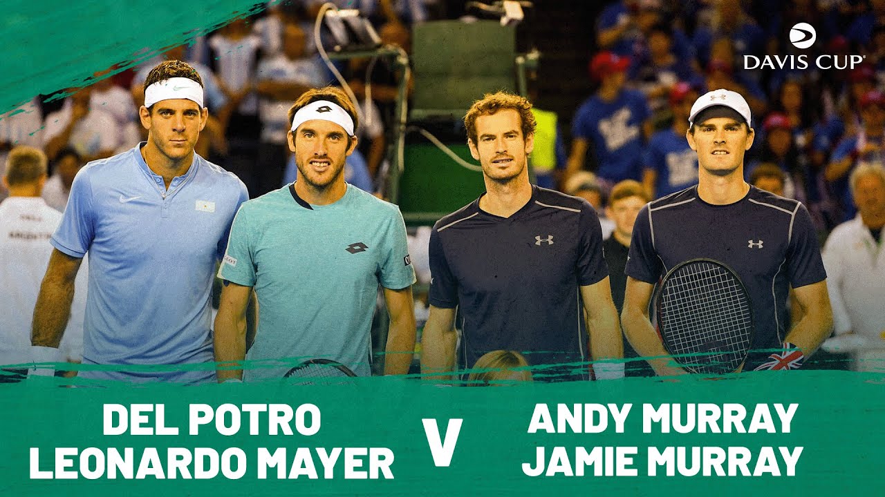 Andy Murray & Jamie Murray v Juan Martin Del Potro & Leonardo Mayer | Extended Highlights Davis Cup