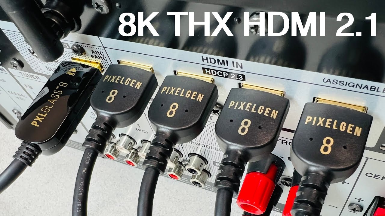 Pixelgen 8K THX Certified HDMI 2.1 Full Compliant Cables & Optical Cable AOC Review