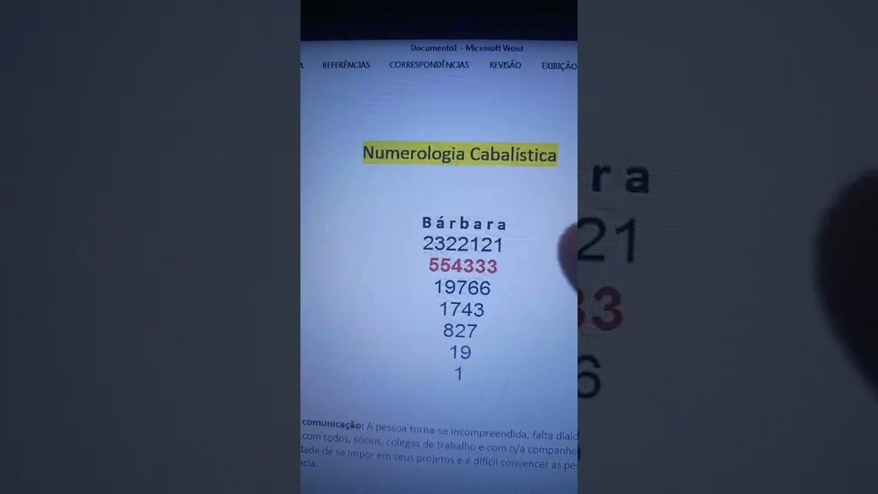 SEQU&Ecirc;NCIA NEGATIVA DO NOME QUE TE IMPEDE DE PROSPERAR NUMEROLOGIA ATENDIMENTO FLORIAN&Oacute;POLIS SC