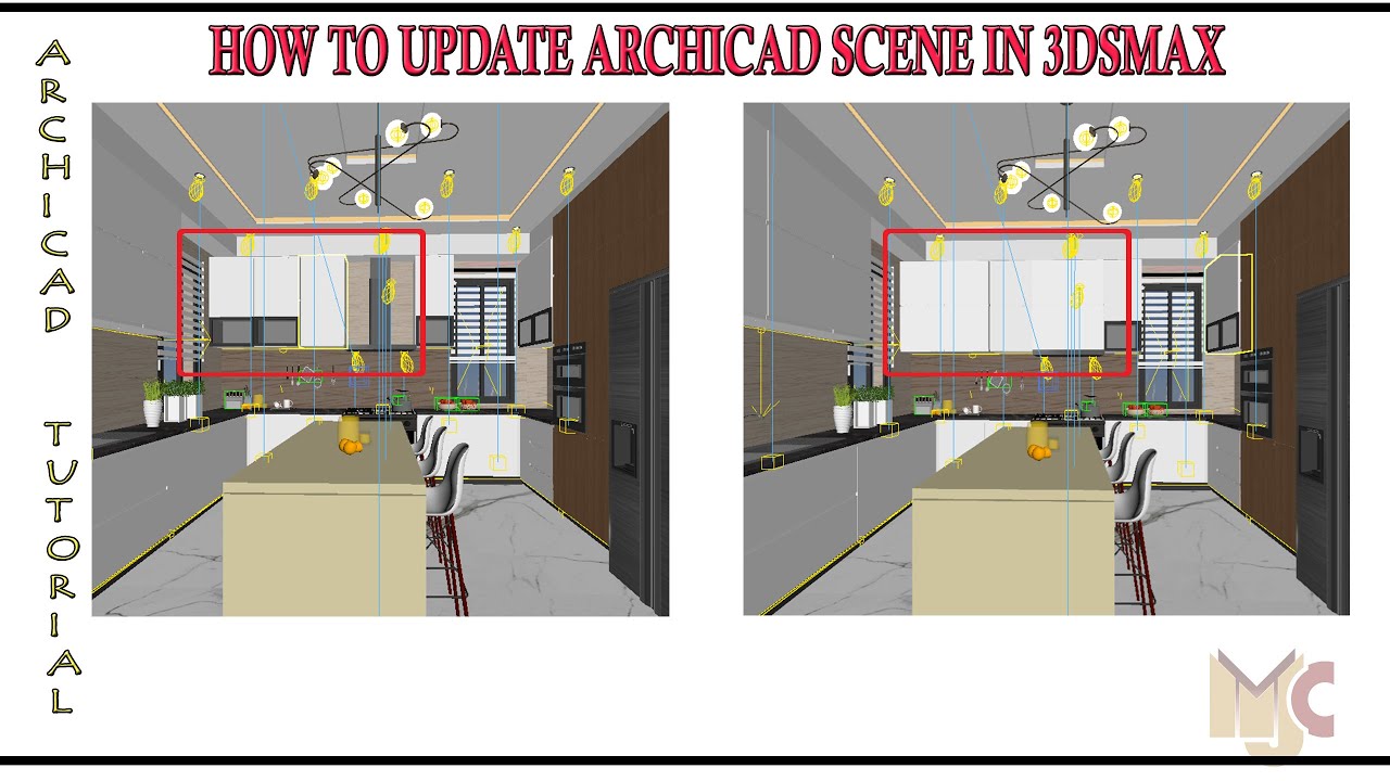 How to update  ARCHICAD FILE/SCENE in 3DSMAX #archicad #3dsmax